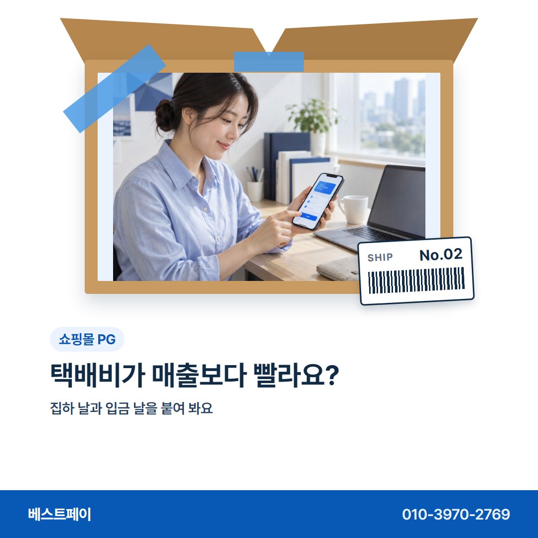 쇼핑몰 PG 택배비가 매출보다 빨라요? — 주문이 붐빌 때 묻는 것을 아홉 장에 나눴어요